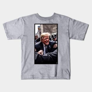 Donald Trump Getting Arrested Meme Kids T-Shirt